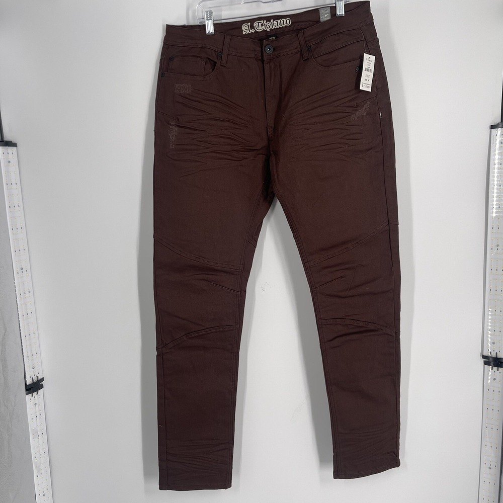 Men's  A. TIZIANO Stretch Jeans -‎ DENIM DALTON - BARK
